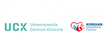 Logotyp Uniwersyteckiego Centrum Klinicznego i programu KORDIAN