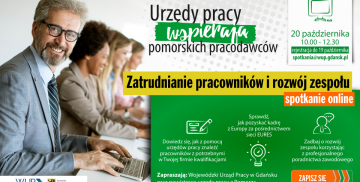 Grafika informująca o spotkaniu online