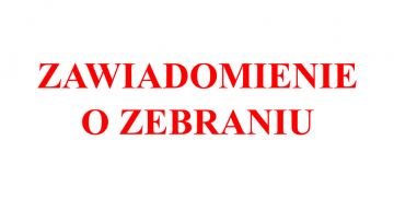 Zawiadomienie o zebraniu