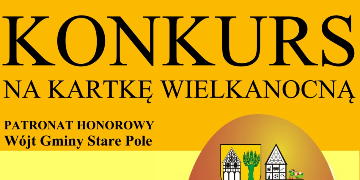 Plakat zachęcający do udziału w konkursie "Najpiękniejsza Kartka Wielkanocna 2022"