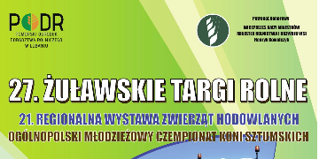 Plakat informujący o Żuławskich Targach Rolnych