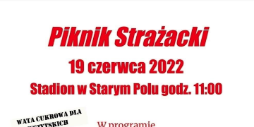 Plakat zachęcający do udziału w Pikniku Strażackim