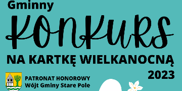 Plakat informujący o Gminnym Konkursie Plastycznym 