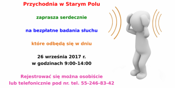 Zaproszenie na bezpłatne badania słuchu