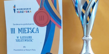 Dyplom i puchar "Niebieskich Igrzysk 2023"