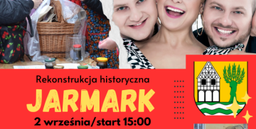 Plakat informujący o wydarzeniu "Jarmark"
