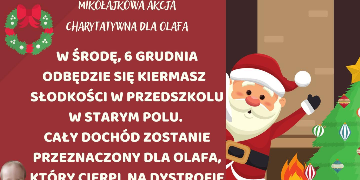 Plakat informujący o Kiermaszu słodkości