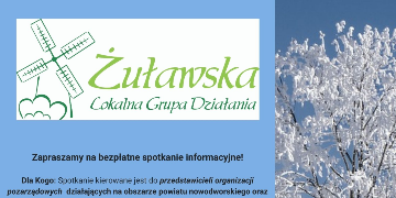 Plakat informujący o bezpłatnym spotkaniu informacyjnym