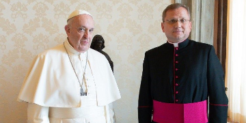 Papież i ks. Janusz Urbańczyk