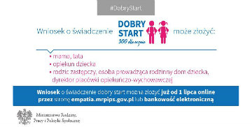 Świadczenie "Dobry Start"