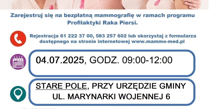 Bezpłatna mammografia