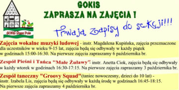 Oferta zajęć na rok kulturalny 2017/2018